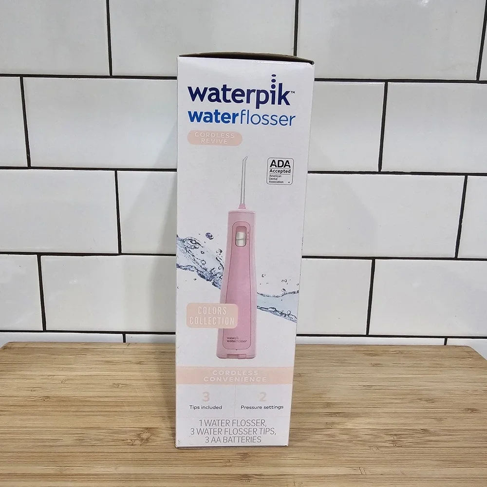 Waterpik Cordless Revive Waterflosser Pink Colors Collection New/ Sealed